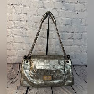 Limited edition vintage Chanel perforated flap bag